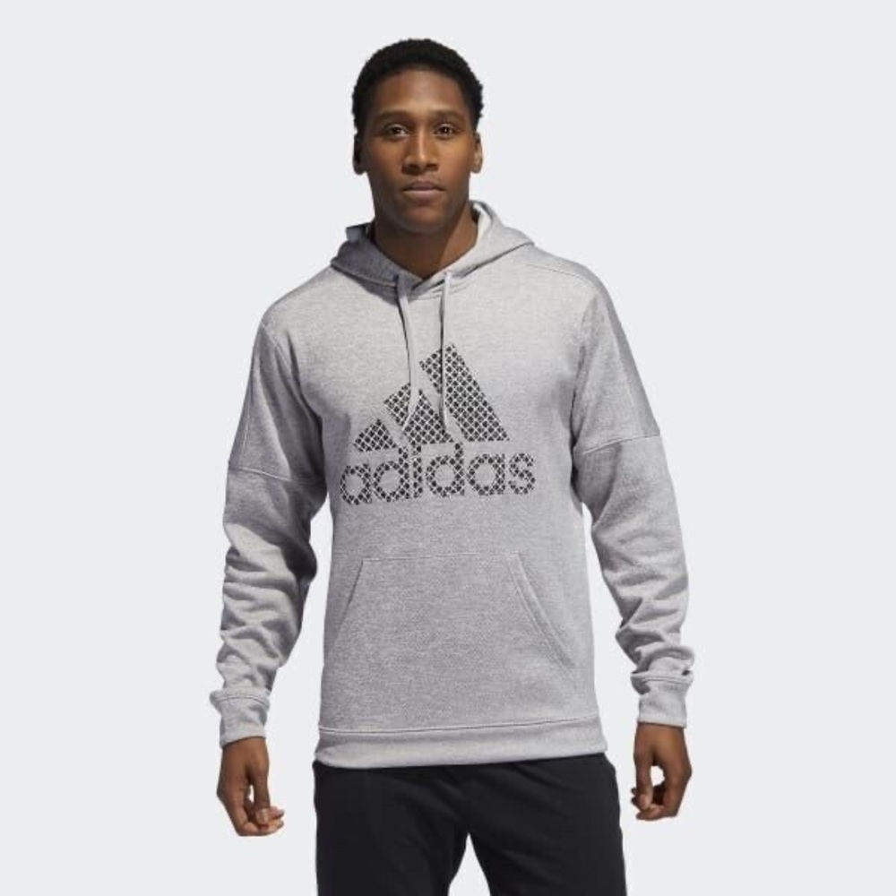 Men’s Adidas Hoodie – Size XL, Silver Color, Like New Condition​​​​​​​​​​